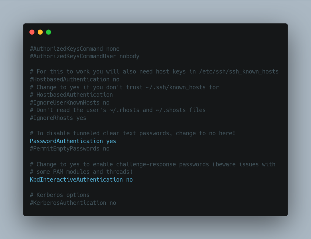 File konfigurasi SSH